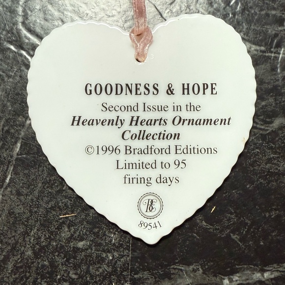 THE BRADFORD EDITIONS “Sweetness and Grace” and “Goodness and Hope” Ornaments - Picture 5 of 11